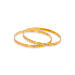 ROYAL IMPRINT GOLD BANGLES - 22K JEWELLERY