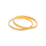 SERENE SWIRL GOLD BANGLES - 22K JEWELLERY