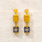 BLUE MAJESTY GOLD EARRINGS - 22K JEWELLERY