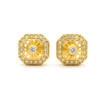 SOLAR GLEAM CZ GOLD STUDS- 22K JEWELLERY