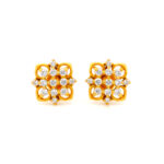 ICY DAZZLE CZ GOLD STUDS- 22K JEWELLERY
