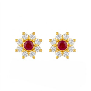 TWINKLE SPARK CZ GOLD STUDS- 22K JEWELLERY