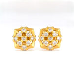 HONEYGLOW CZ GOLD STUDS- 22K JEWELLERY