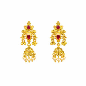 KUMUDINI HERITAGE GOLD JHUMKAS - 22K JEWELLERY