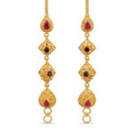 HERITAGE TEARDROP GOLD MATTAL - 22K JEWELLERY