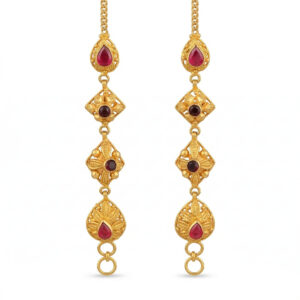HERITAGE TEARDROP GOLD MATTAL - 22K JEWELLERY