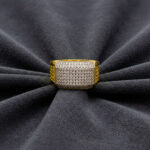 SHIMMER WIDE MEN'S GOLD RING - 22K JEWELLERY