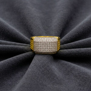 SHIMMER WIDE MEN'S GOLD RING - 22K JEWELLERY