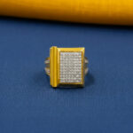 GOLDEN LEDGER CREST MEN'S RING - 22K JEWELLERY