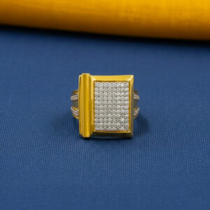 GOLDEN LEDGER CREST MEN'S RING - 22K JEWELLERY