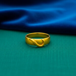 SERENE TWIST MEN'S GOLD RING - 22K JEWELLERY