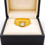ETERNAL RADIANCE MEN'S GOLD RING - 22K JEWELLERY