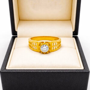 ETERNAL RADIANCE MEN'S GOLD RING - 22K JEWELLERY