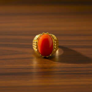 ROYAL SAFFRON MEN'S GOLD RING - 22K JEWELLERY