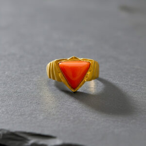 SUNSTONE CREST MEN'S GOLD RING - 22K JEWELLERY