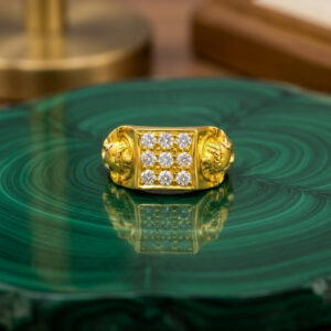 ROYAL TUSKER MEN'S GOLD RING - 22K JEWELLERY