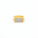 HORIZON LOOP MEN'S GOLD RING - 22K JEWELLERY