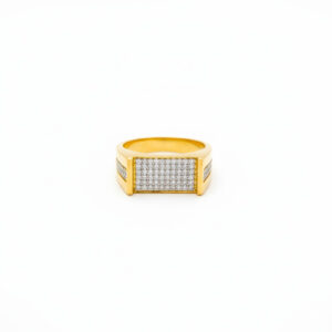 HORIZON LOOP MEN'S GOLD RING - 22K JEWELLERY