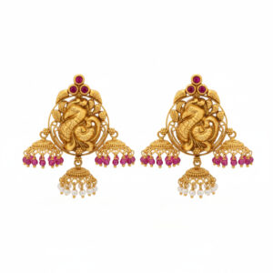 MANGALA VINAYAK GOLD JHUMKI- 22K JEWELLERY