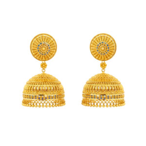 RAJVI FILIGREE GOLD JHUMKI- 22K JEWELLERY