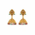 RANGIKA TEMPLE GOLD JHUMKAS- 22K JEWELLERY