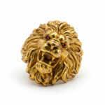 ROYAL SIMHA MEN'S GOLD RING - 22K JEWELLERY