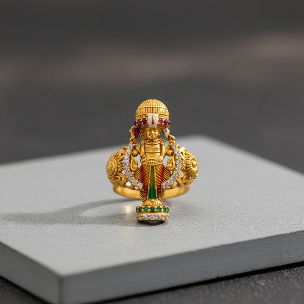 BALAJI MEN'S GOLD RING - 22K JEWELLERY BALAJI MEN'S GOLD RING - 22K JEWELLERY
