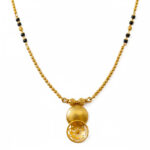 DUAL DISC ELEGANCE GOLD MANGALSUTRA- 22K JEWELLERY