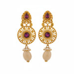RATNA PEARL DROP GOLD EARRINGS - 22K JEWELLERY