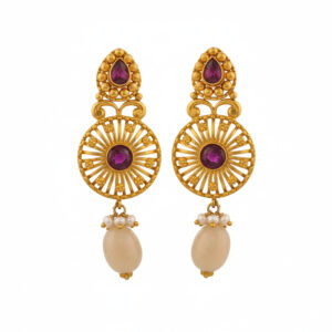 RATNA PEARL DROP GOLD EARRINGS - 22K JEWELLERY