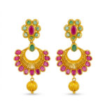 BLOOM HALO GOLD EARRINGS - 22K JEWELLERY
