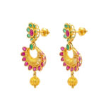 BLOOM HALO GOLD EARRINGS - 22K JEWELLERY