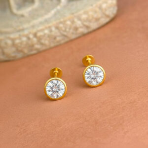 GOLDEN GRACE ROUND STUDS- 22K JEWELLERY