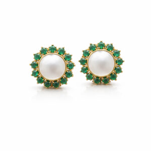 CLASSIC GOLD CIRCLE STUDS- 22K JEWELLERY