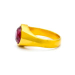 CRIMSON HEXA MEN'S GOLD RING - 22K JEWELLERY
