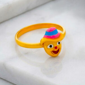 CIRCUS SMILE GOLD RING - 22K JEWELLERY