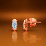 GLIMMER CREST DIAMOND STUDS - 18K JEWELLERY