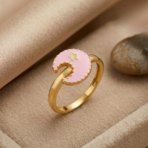 LITTLE MOON DREAM GOLD RING - 22K JEWELLERY