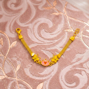 FLUTTER CROWN LOVE GOLD BRACELET - 22K Jewellery