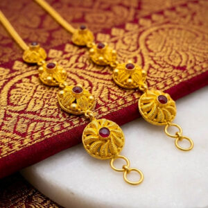 RAJPUTI GOLD EAR CHAIN - 22K JEWELLERY