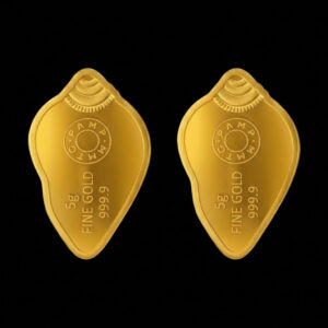 SIMHA MMTCPAMP 24k(999.9)SHANKH LAXMI GANESH 10GM GOLD COIN