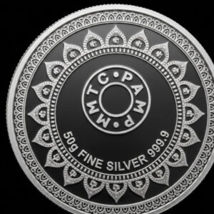 SIMHA MMTC PAMP ASTHA LAXMI (999.9) 50GM SILVER MINTED COIN