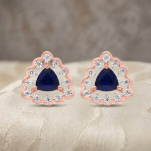 MIDNIGHT BLOOM DIAMOND STUDS - 18K JEWELLERY