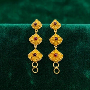 SCARLET BLOOM TEMPLE GOLD MATTAL - 22K JEWELLERY