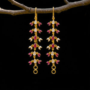 CRIMSON PEARL GOLD MATTAL - 22K JEWELLERY