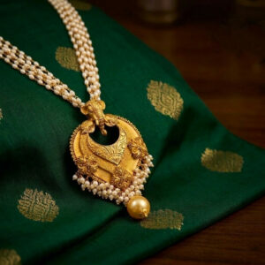 GAJA PEARL HERITAGE GOLD NECKLACE - 22K JEWELLERY