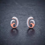ENCHANTED SWIRL DIAMOND STUDS - 18K JEWELLERY