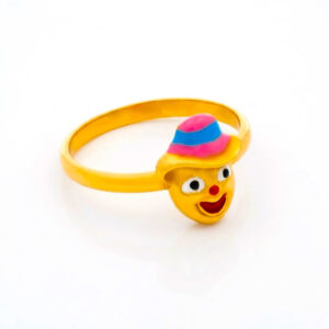CIRCUS SMILE GOLD RING - 22K JEWELLERY