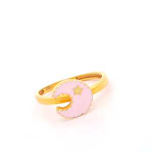 LITTLE MOON DREAM GOLD RING - 22K JEWELLERY