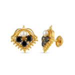 PEARL AMARA GOLD STUDS - 22K JEWELLERY